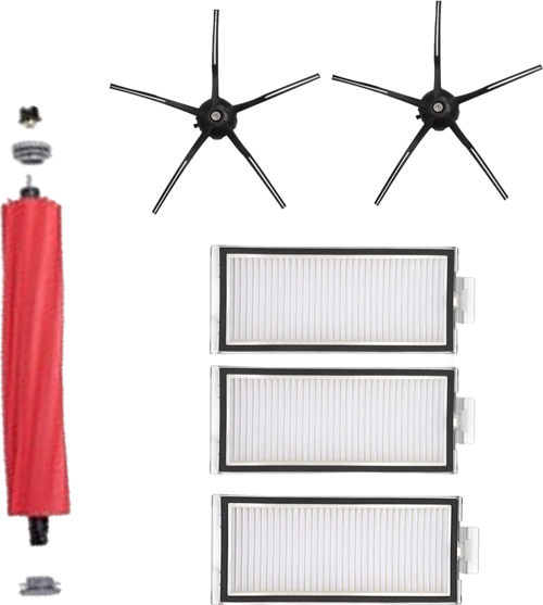 Roborock Q7 +  Robot Süpürge Uyumlu 6'lı Yedek Parça Seti