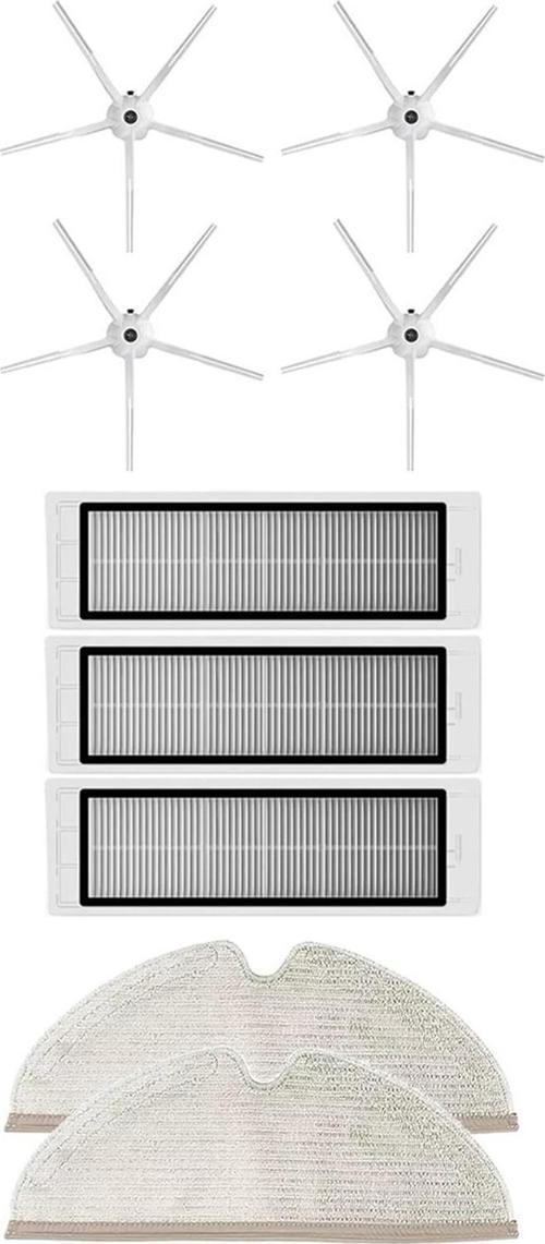 Roborock S5 Max Robot Süpürge Uyumlu 9'lu Yedek Parça Seti