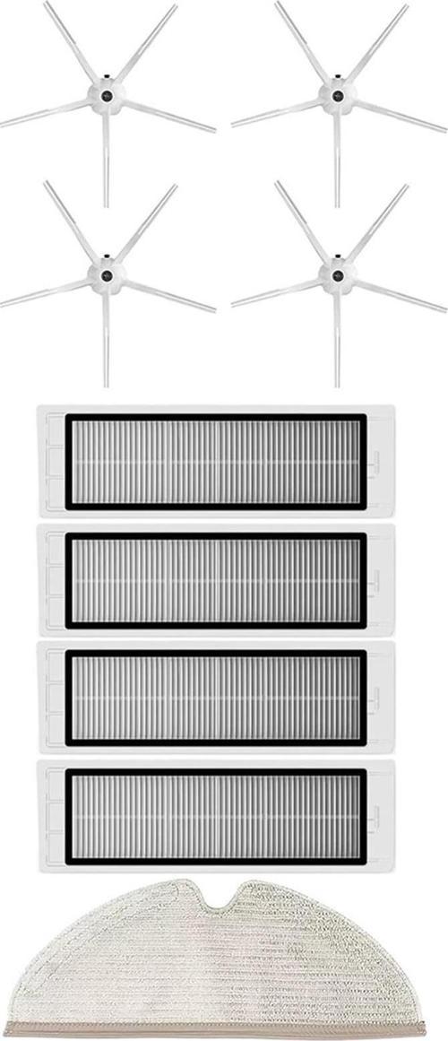 Roborock S5 Max Robot Süpürge Uyumlu 9'lu Yedek Parça Seti