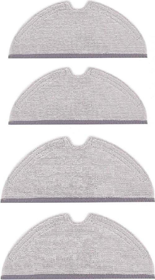 Roborock S6 MAX V Robot Süpürge Uyumlu 4'lü Mop Bezi