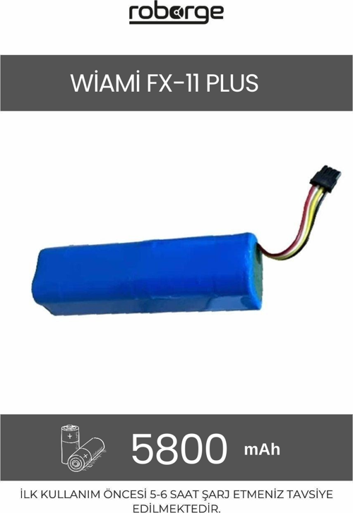 Wiami FX-11 Plus Robot Süpürge Uyumlu Batarya 5800 mAh - Muadil Ürün