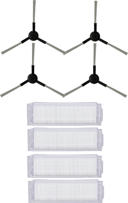 Xiaomi S10 (B106GL) Robot Süpürge Uyumlu 8'li Yedek Parça Seti