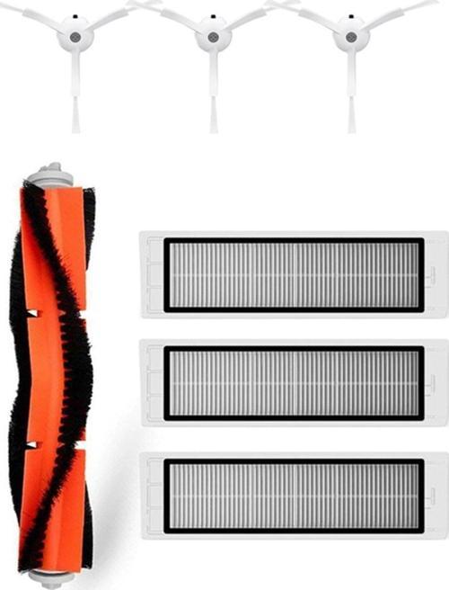 Xiaomi Vacuum Cleaner 1S (SDJQR03RR) Robot Süpürge Uyumlu 7'li Yedek parça Seti