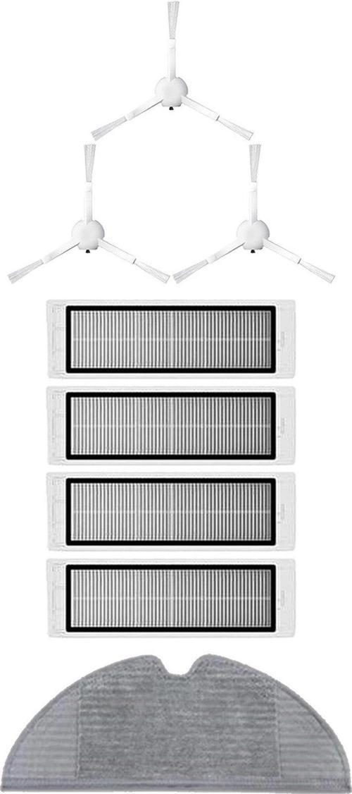 Xiaomi Vacuum Mop 2C (XMSTJQR2C) Robot Süpürge Uyumlu 8'li Yedek Parça Seti