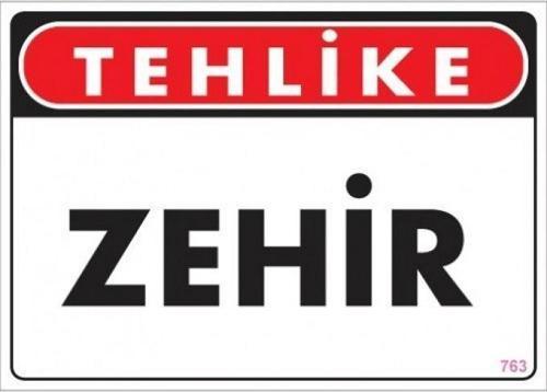 Uyarı Levhası Zehir "763"