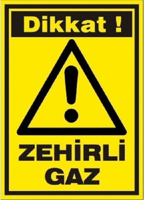 Uyarı Levhası Zehirli Gaz "797"