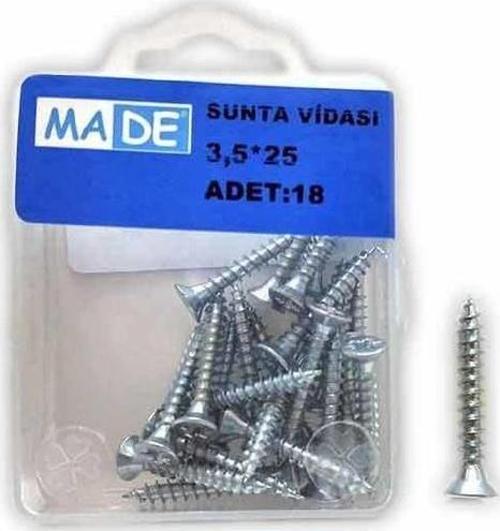 Sunta Vidası 3.5X25 ( 1 Kutu:18 Adet) ST-28