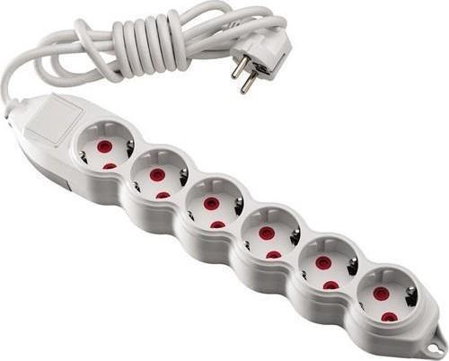 6 Lı Topraklı 5 Metre Grup Priz