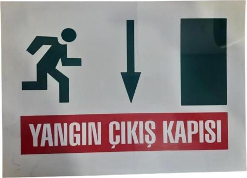 Uyarı Levhası Yangın Çıkış Kapısı "883"