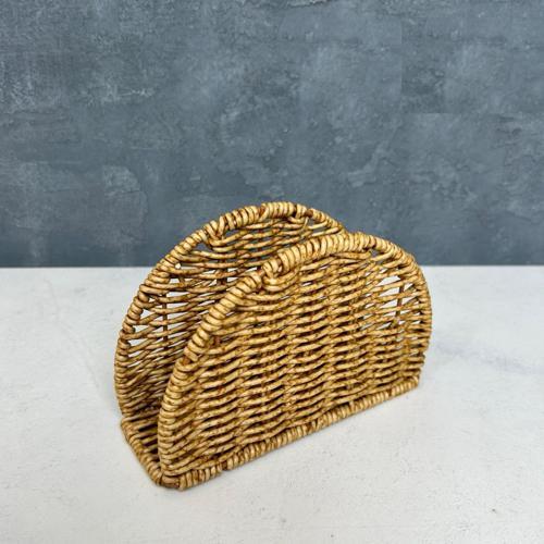 Rattan Peçetelik Kare Masaüstü Peçetelik 