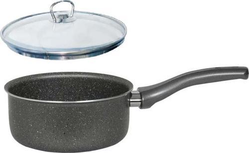 Granit Kaçerola 16 CM Sosluk Cam Kapaklı