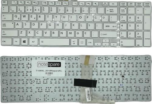 Toshiba Satellite U50D-A-L5M Uyumlu Laptop Klavye Beyaz TR