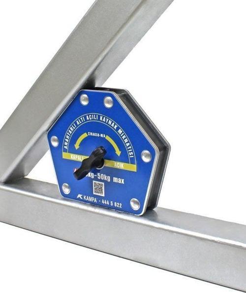 Çırak-50M/A Manyetik Kaynak Gönyesi On-Off Anahtarlı 6 Açılı, 35-50 Kg Kaynak Tutucu Mıknatıs