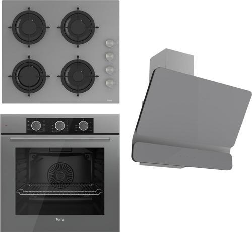 Flowart Basic Serisi Gri Ankastre Set (cs208 + Xe62cpr + D082)
