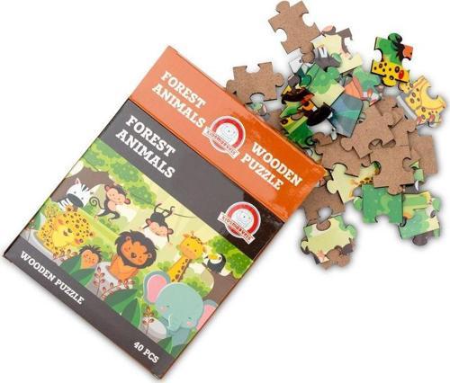 Kidsmarvels Forest Animals Puzzle 40 Parça Ahşap