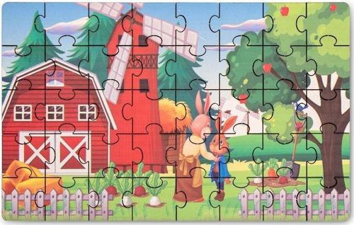 Kidsmarvels Çiftlik Evi Puzzle 40 Parça Ahşap