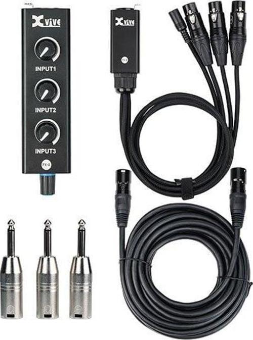 PX Portatif 3-Kanal Kişisel Mixer Sistemi (PXBLACK)