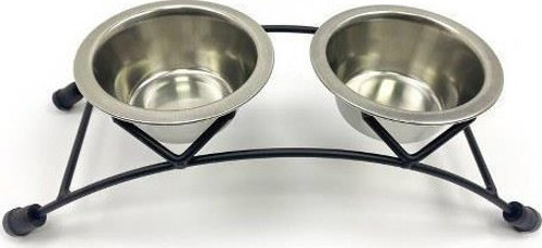 Antik Desenli Çelik Mama ve Su Kabı 8 Oz
