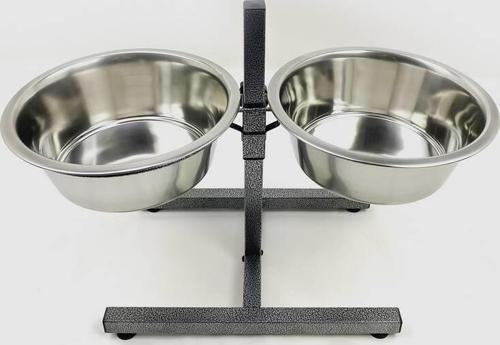 Ayarlanabilir İkili Mama Kabı 160 Oz