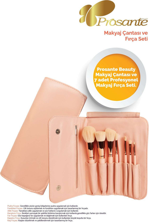 Beauty Makyaj Çantası Ve Fırça Seti
