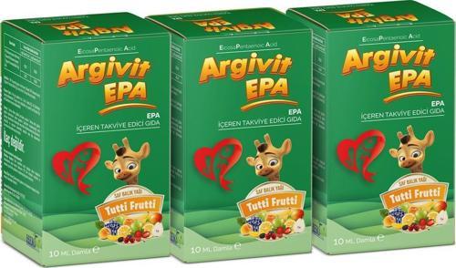 EPA 10 ml Damla Balık Yağı 3'lü Paket - Tutti Frutti Aromalı