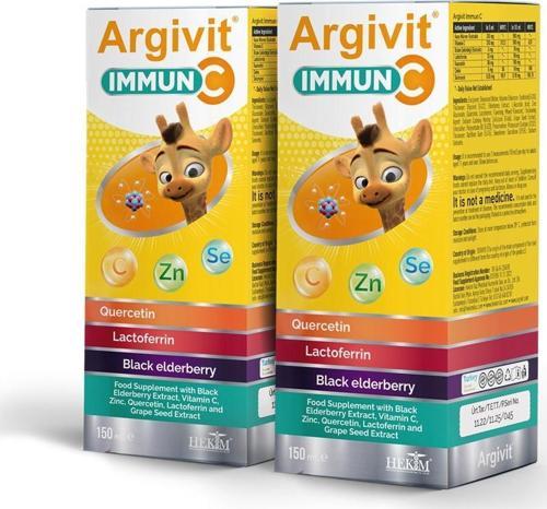 Immun C Şurup 150 ml 2'li Paket - Karışık Meyve Aromalı