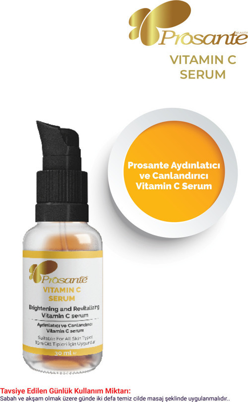 Aydınlatıcı Ve Canlandırıcı Vitamin C Serum 30 ml