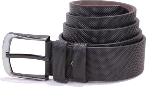 DMK26-456 Siyah Baskılı 4.5 cm Suni Deri Erkek Kemer