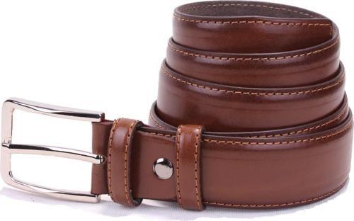 DMK26-301 Taba 3,5 cm Suni Deri Erkek Kemer