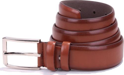 DMK26-302 Taba 3,5 cm Suni Deri Erkek Kemer