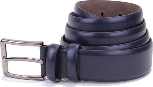 DMK26-302 Lacivert 3,5 cm Suni Deri Erkek Kemer