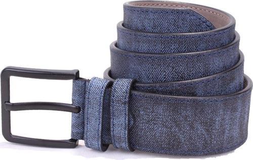 DMK26-458 Lacivert 4.5 cm Suni Deri Erkek Kemer