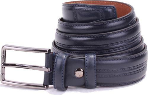 DMK26-305DG Lacivert 3,5 cm Hakiki Deri Erkek Kemer