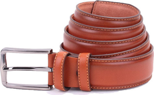 DMK26-306DG Açık Taba 3,5 cm Hakiki Deri Erkek Kemer