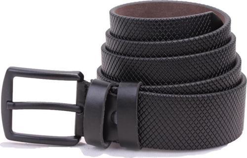 DMK26-353 Siyah 4 cm Suni Deri Erkek Kemer