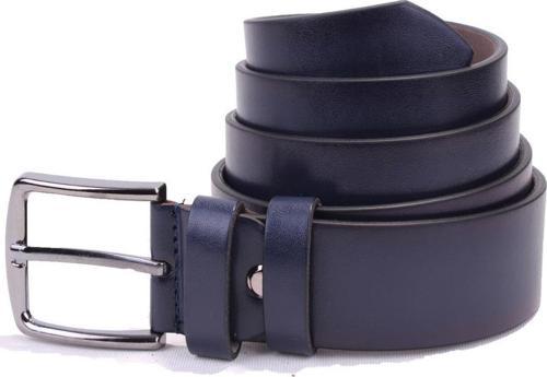 DMK26-355 Lacivert 4 cm Suni Deri Erkek Kemer