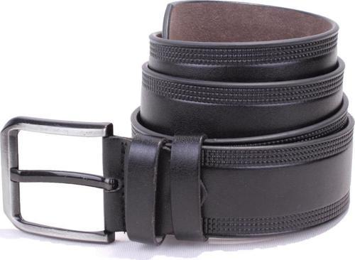 DMK26-453 Siyah 4.5 cm Suni Deri Erkek Kemer