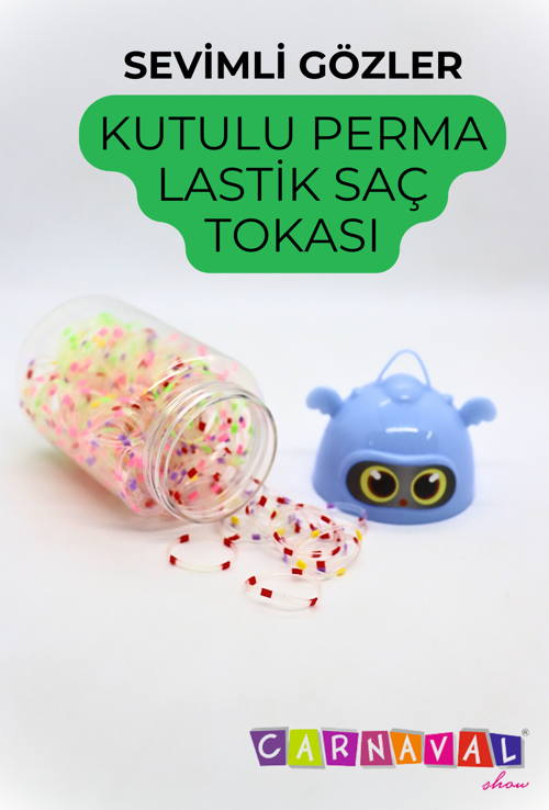  Carnaval Sevimli Gözler Perma Saç Lastik Toka