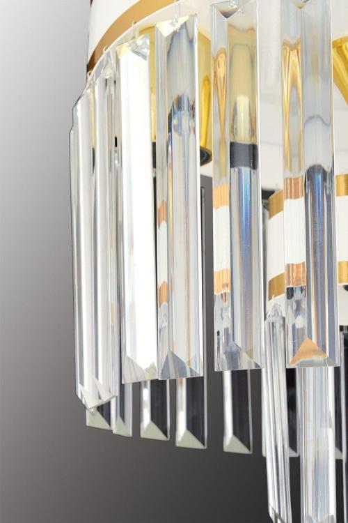 Kristal Avize Taşı 15 Cm .10 Adet Tek Delikli