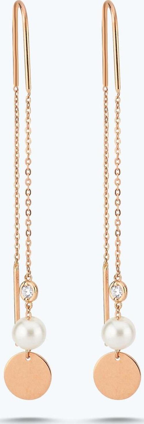 Pırlanta İncili Küpe