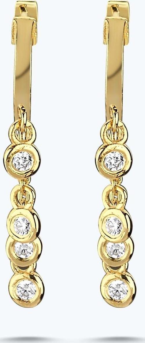 Pırlanta Sallantılı Küpe