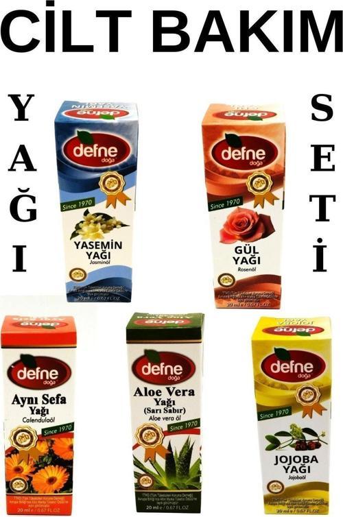 Cilt Bakım Yağı Seti ( Yasemin-Aynı Sefa-Jojoba- Gül- Aloe Vera)
