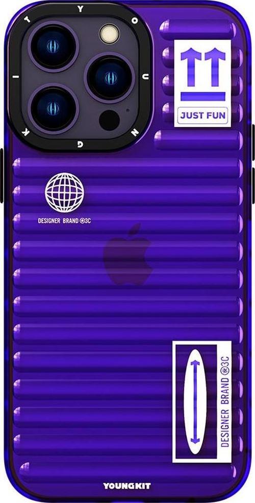 iPhone 14 Pro Uyumlu Kılıf Şeffaf Renkli Tasarım Fluorite Serisi Kapak