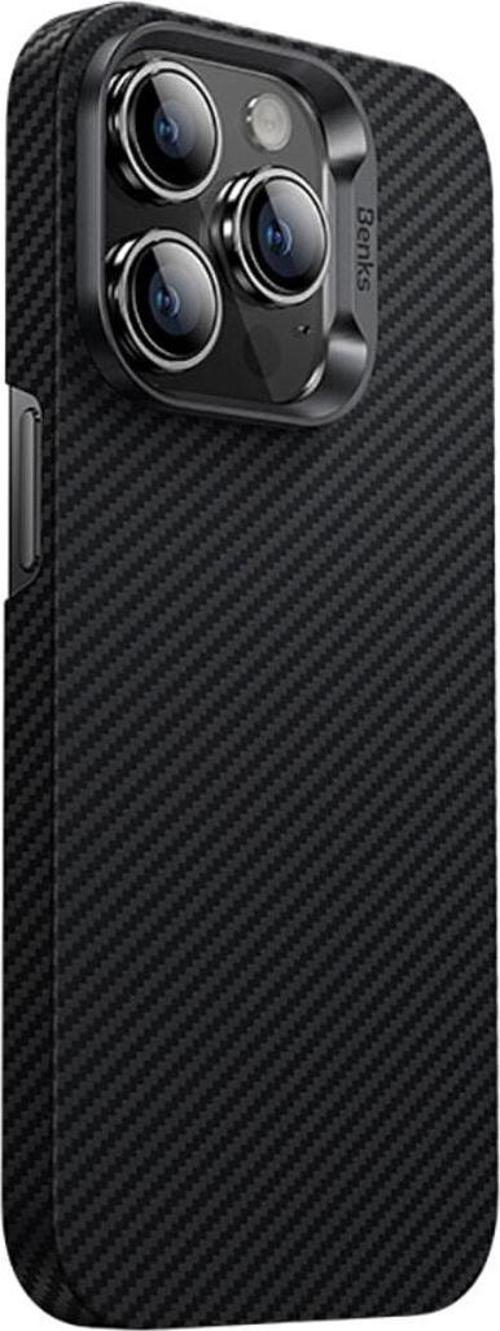 iPhone 14 Pro Max Uyumlu Kılıf Karbon Fiber 600D Essential Kevlar Kapak