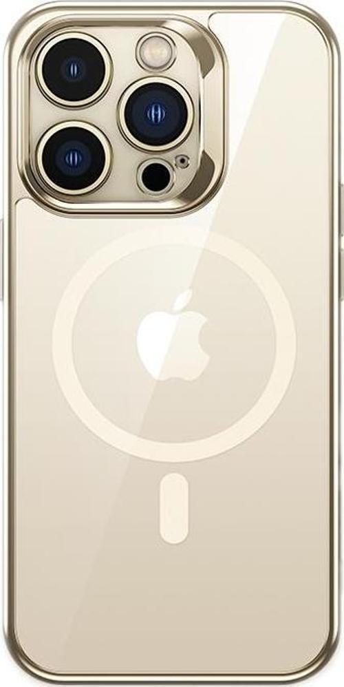 iPhone 14 Pro Max Kılıf Magsafe Şarj Özellikli Premium Cam Arka Yüzey Electroplated Kapak