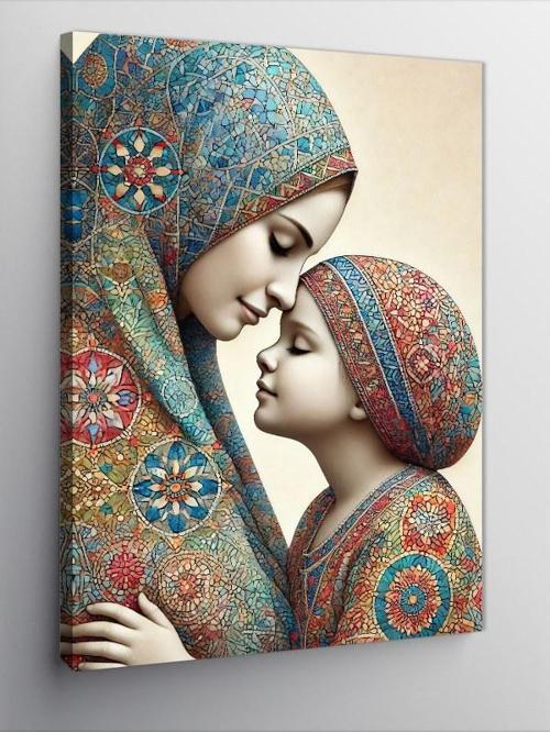 Kanvas Tablo Anne ve Çocuk Motifi