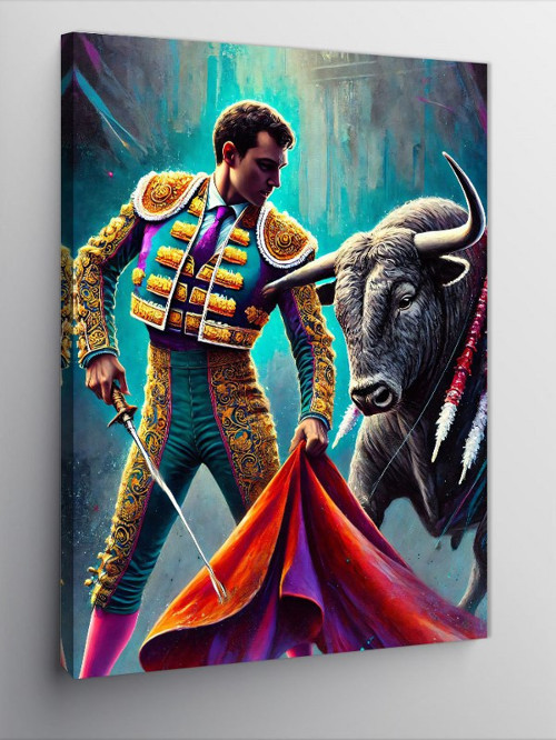 Kanvas Tablo Matador ve Boğa