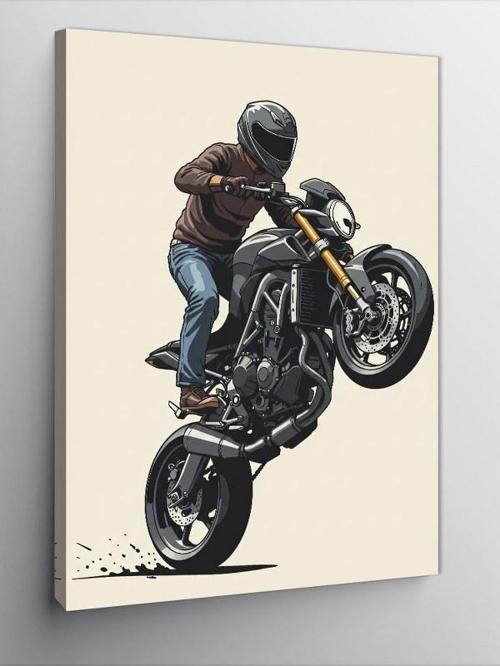 Kanvas Tablo Motor Show ve Akrobatik
