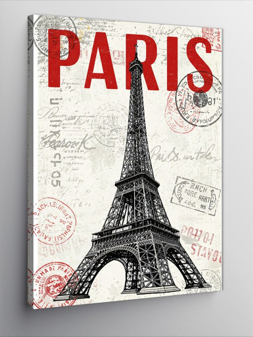 Kanvas Tablo Paris ve Eyfel Kulesi