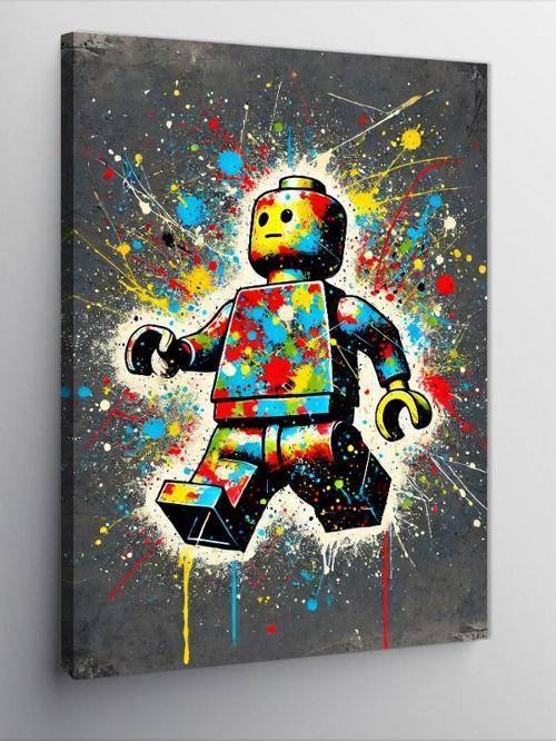 Kanvas Tablo Soyut Lego Adamı